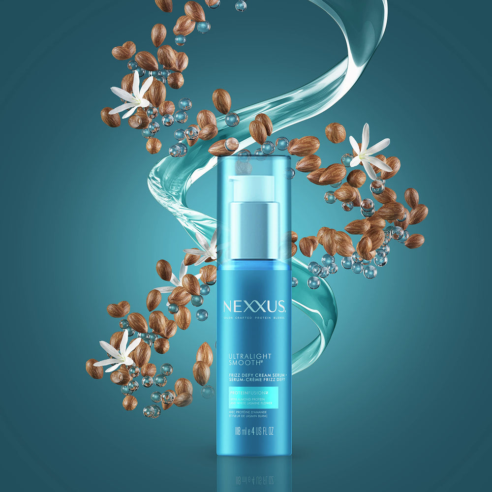 Nexxus Ultralight Smooth shield visualizing humidity protection up to 98 percent
