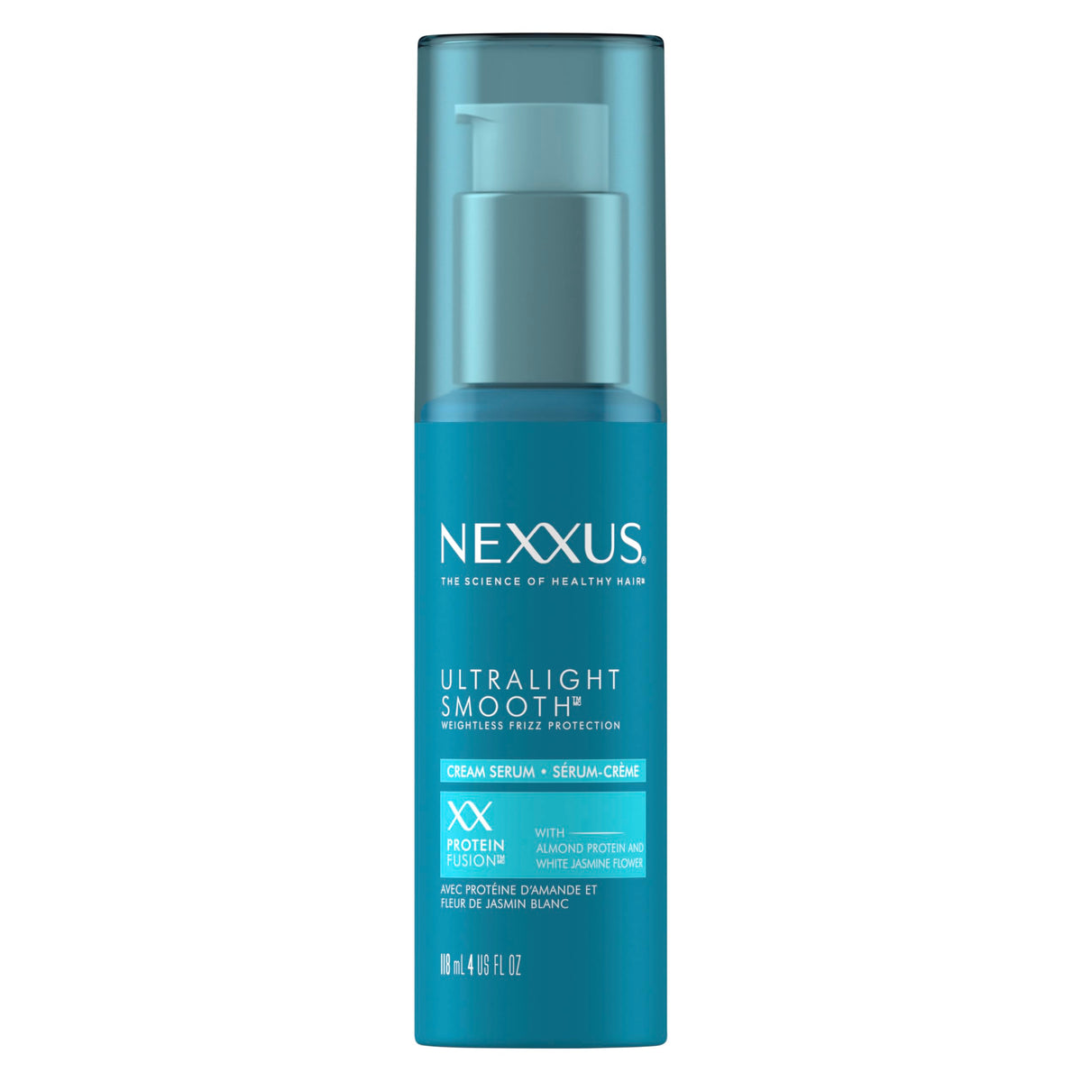 Nexxus Ultralight Smooth Frizz Defy Serum bottle front view highlighting lightweight frizz control