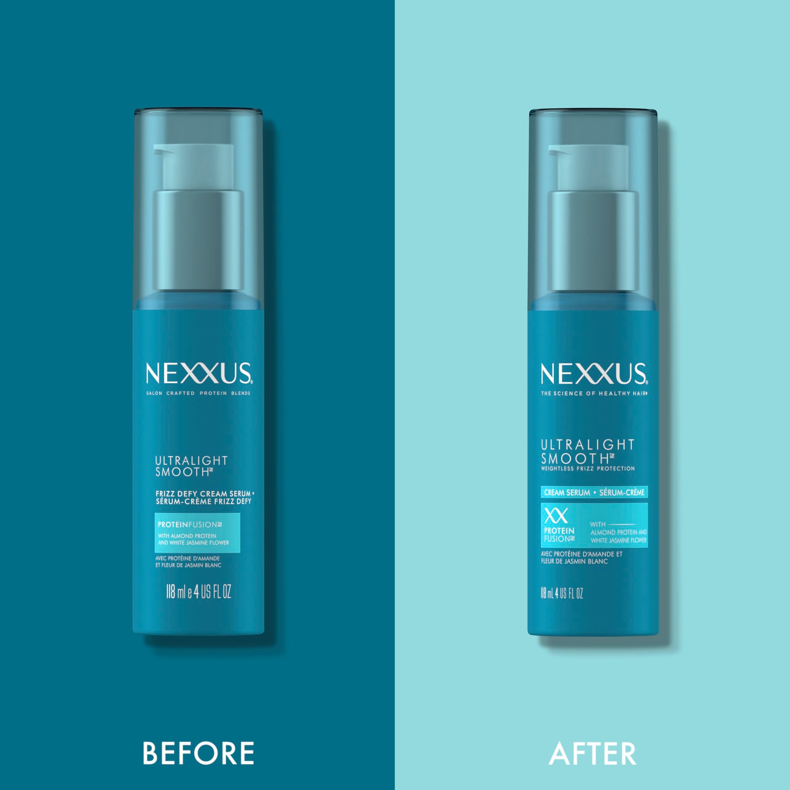 Nexxus Ultralight Smooth Serum heat protection during styling