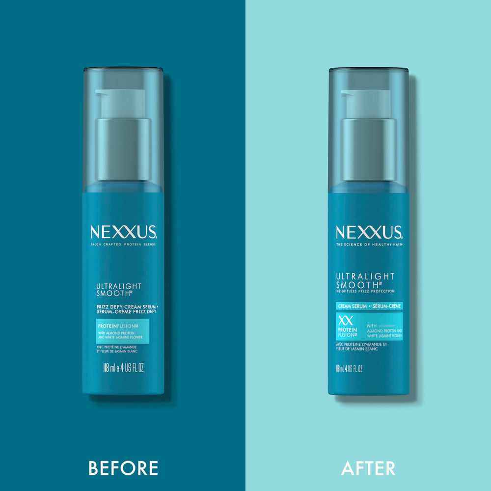 Nexxus Ultralight Smooth Serum heat protection during styling