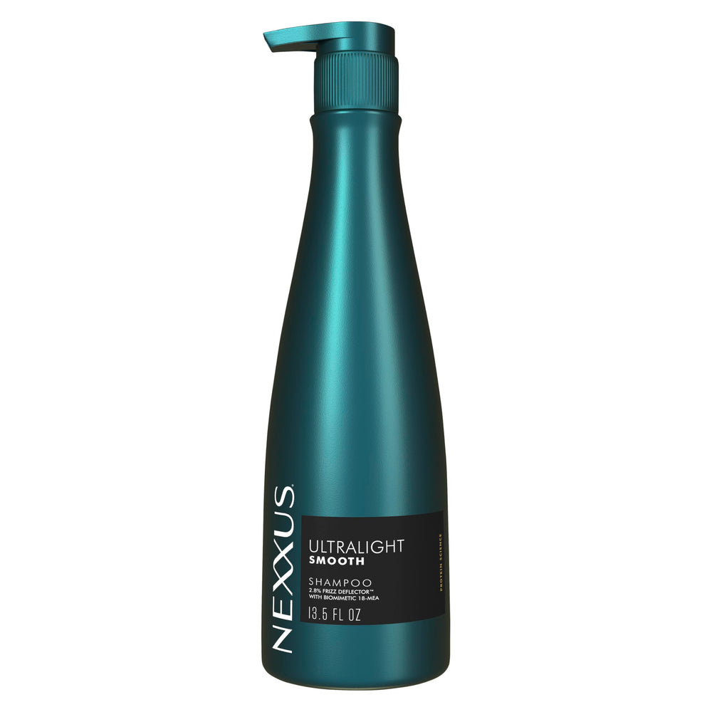 NEXXUS Ultralight Smooth Shampoo bottle front showing weightless frizz protection.