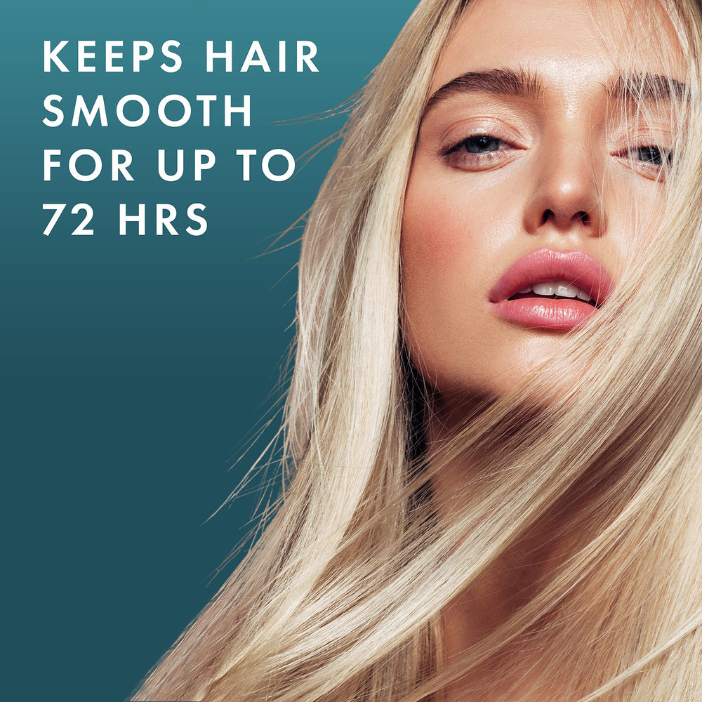 Nexxus Ultralight Smooth System hair care collection displays complete routine for frizz-free days