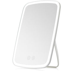 NEZZOE lighted makeup mirror front view with adjustable lighting for any angle.