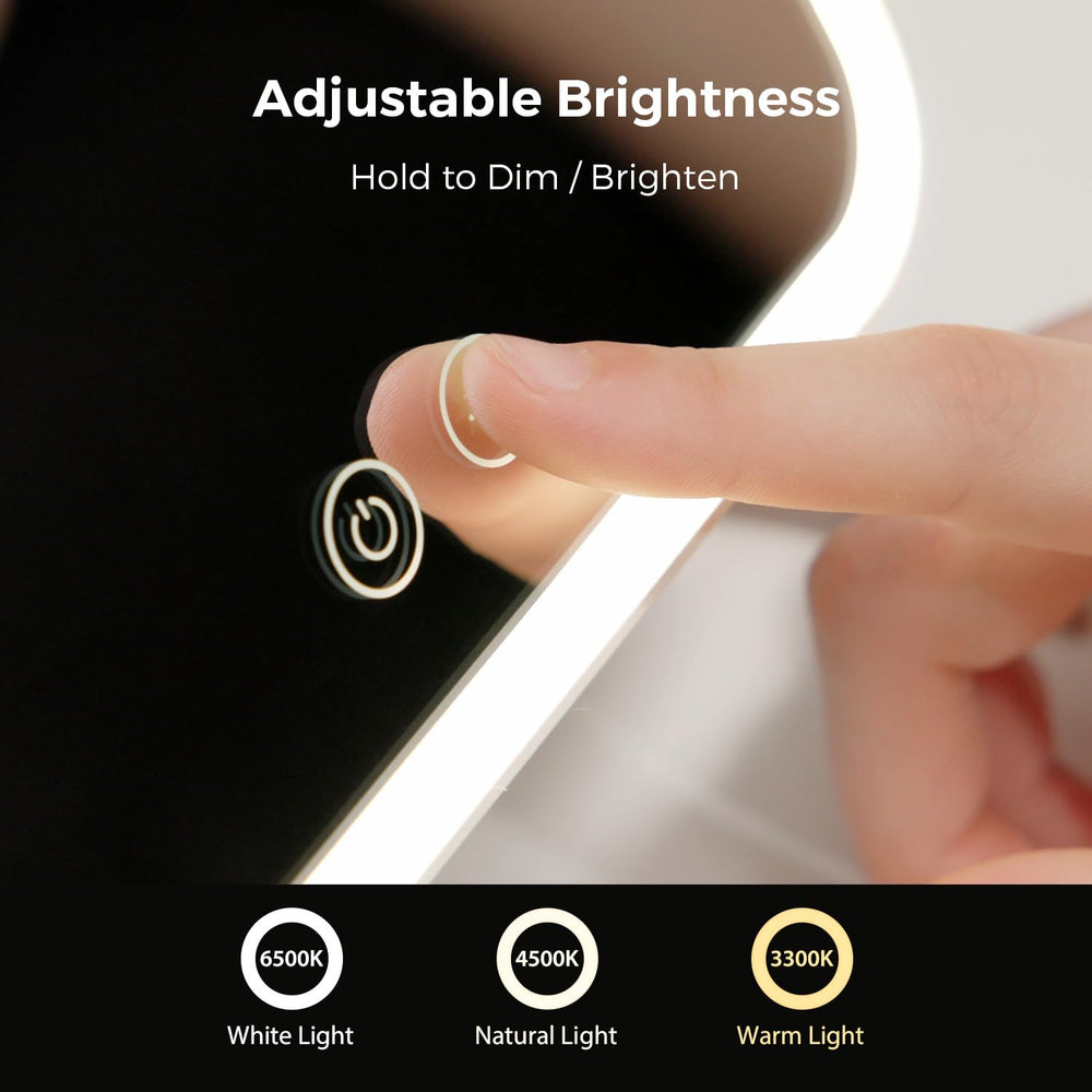 NEZZOE mirror with USB-C charging for easy, rechargeable use.
