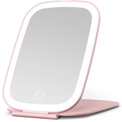 NEZZOE rechargeable travel mirror with light for on-the-go makeup application in any setting.