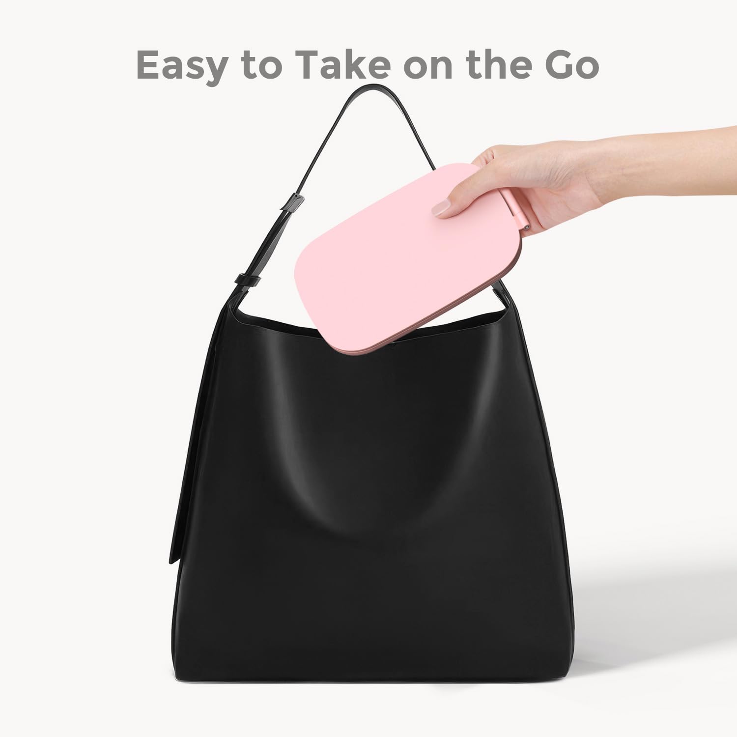 NEZZOE lightweight 260g mirror for effortless packing in bags or purses.