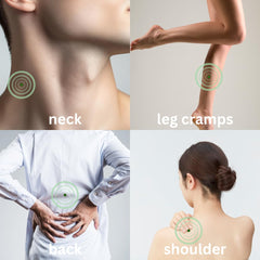 nfuse magnesium lotion being spread on skin for cooling, relaxing application