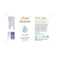 nfuse unscented formula close-up emphasizes clean ingredients