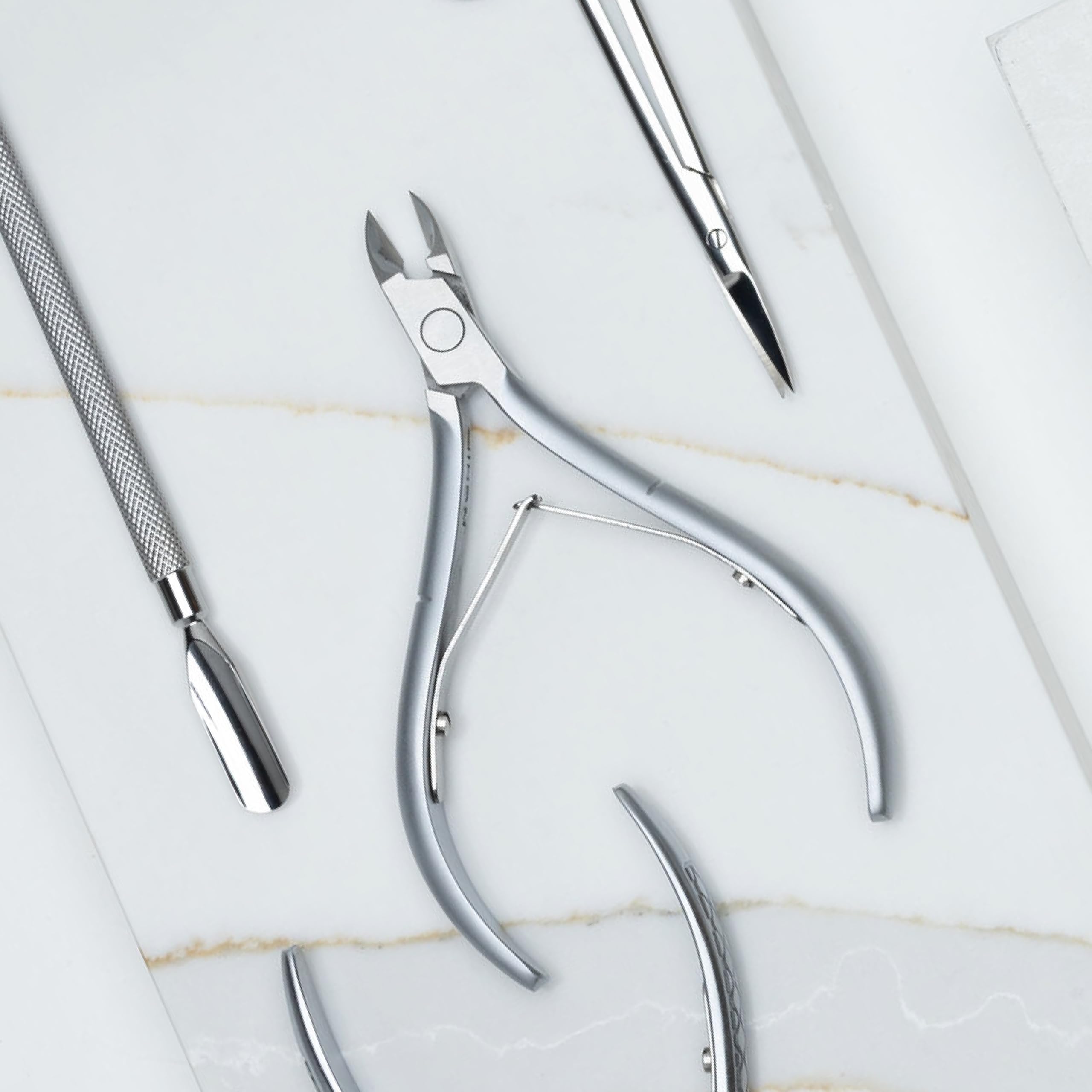 Nghia cuticle nipper D-03 JAW 16 grey plated finish resists corrosion.