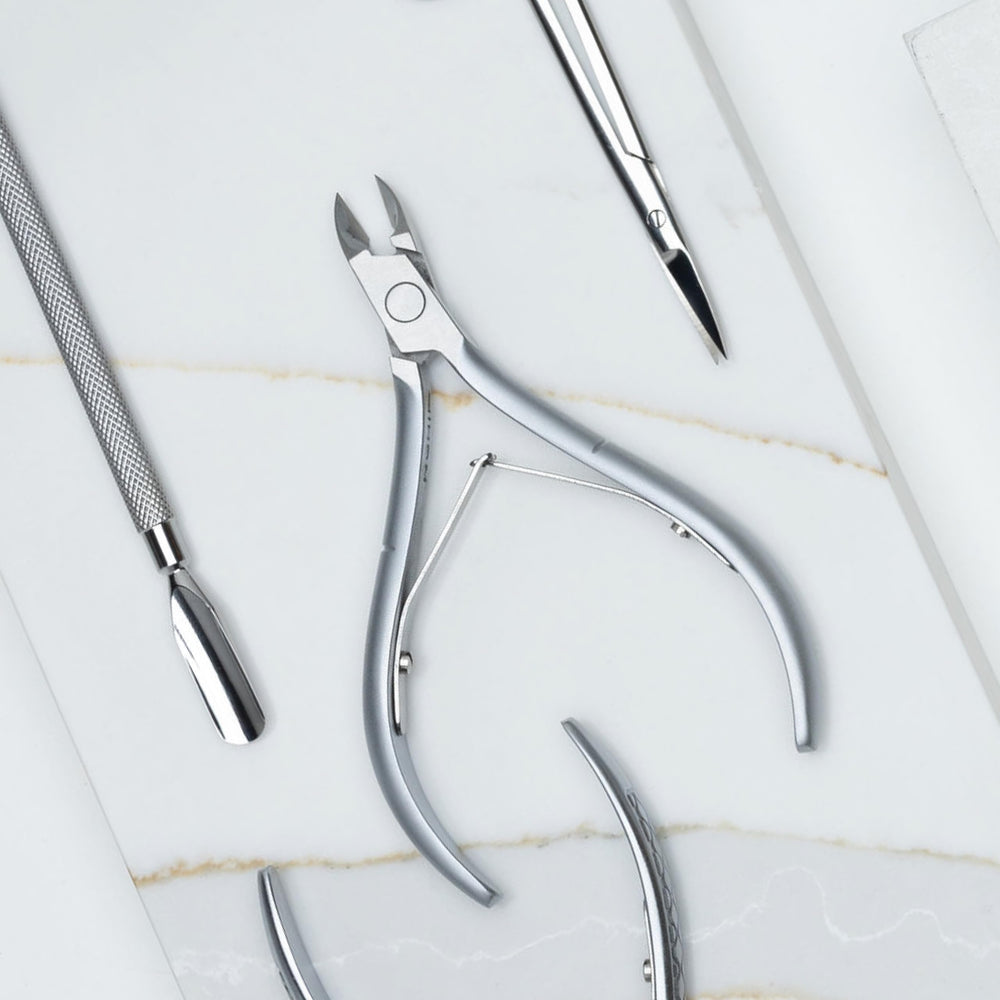 Nghia cuticle nipper D-03 JAW 16 grey plated finish resists corrosion.