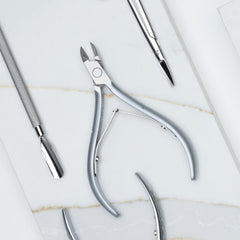 Nghia cuticle nipper D-03 JAW 16 grey plated finish resists corrosion.