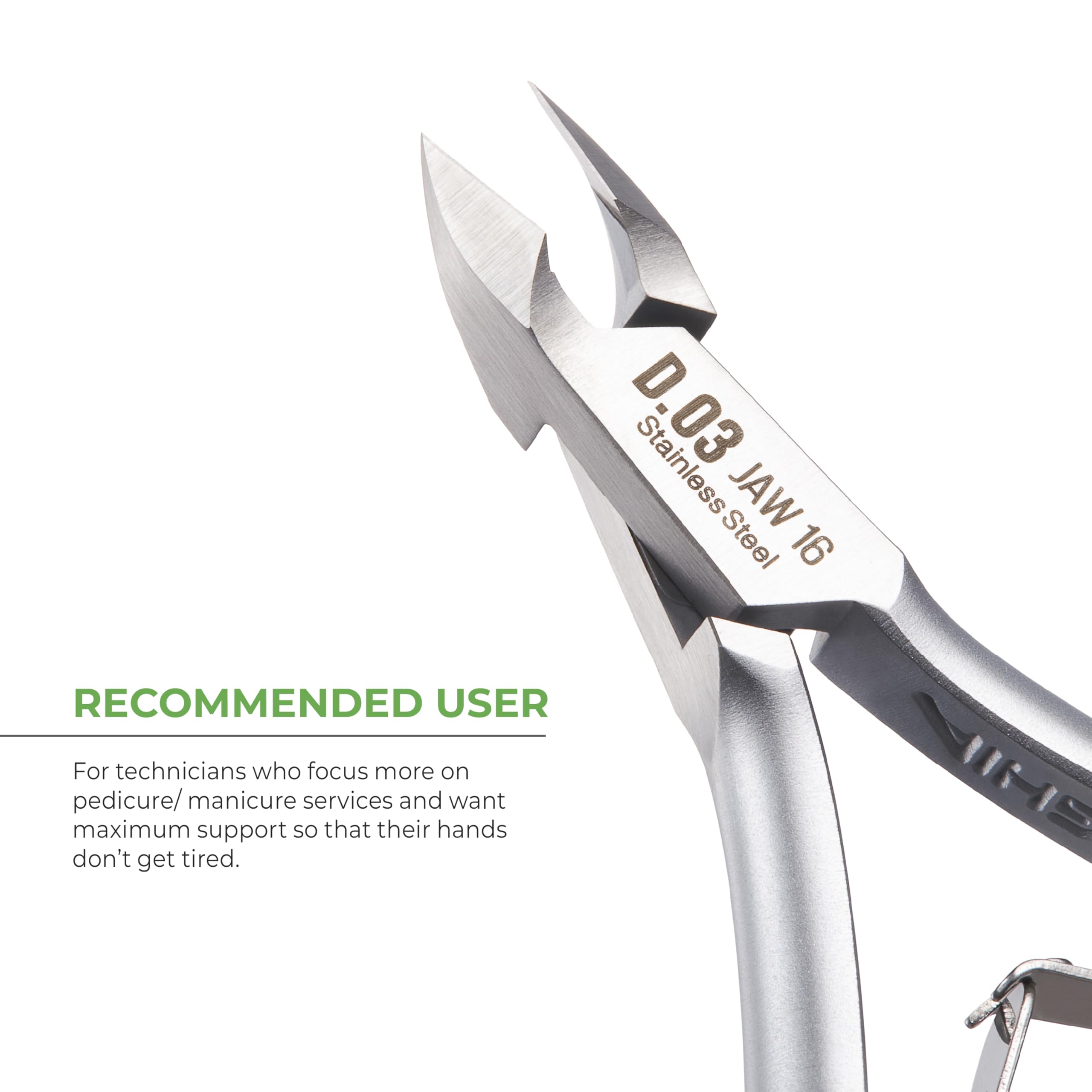 Nghia cuticle nipper D-03 JAW 16 ideal for salon and home grooming.