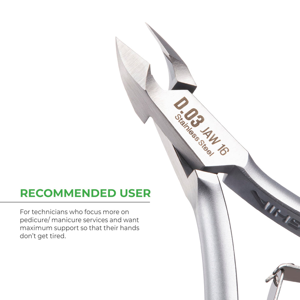 Nghia cuticle nipper D-03 JAW 16 ideal for salon and home grooming.