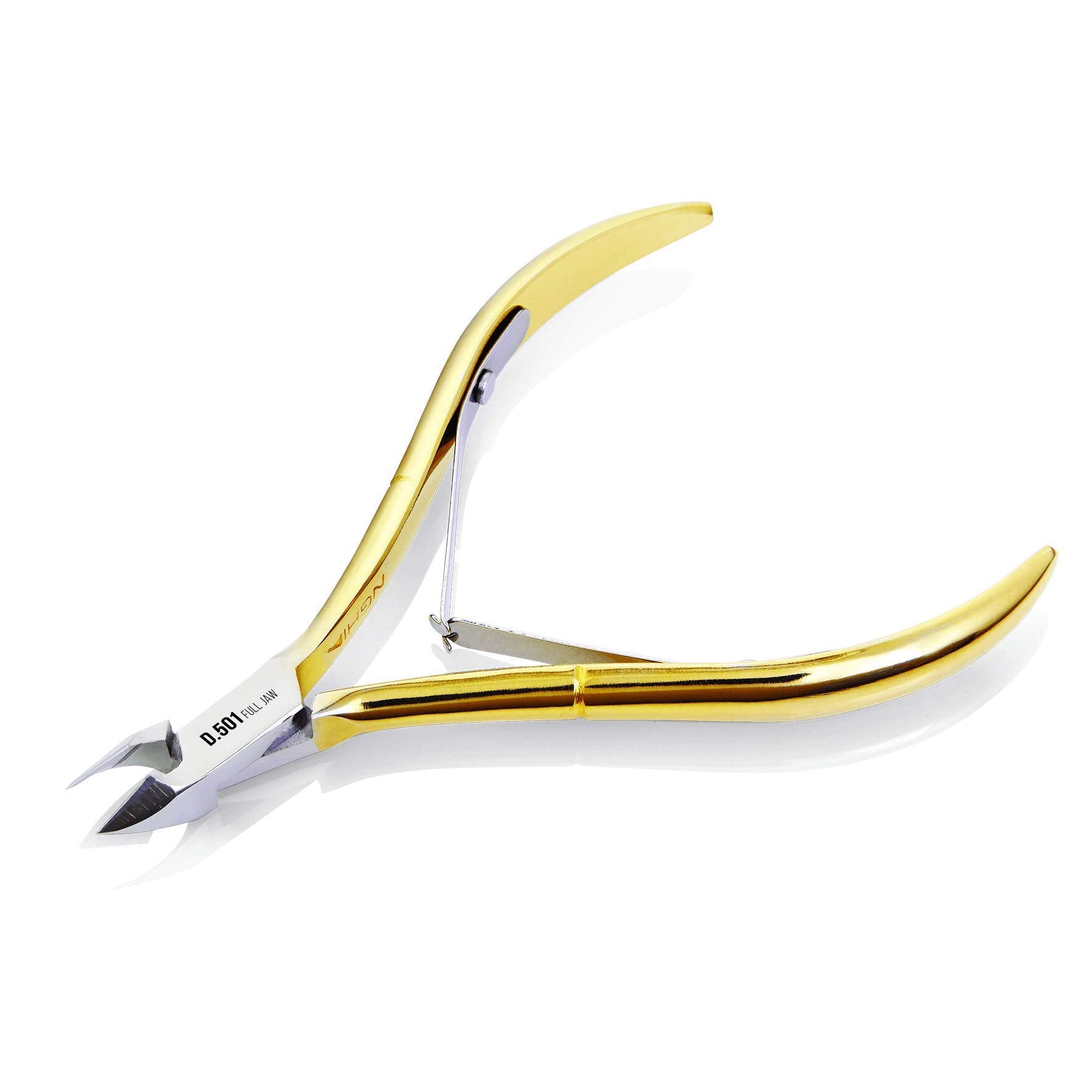 Nghia Hard Steel Cuticle Nipper C-118 front view for precise cutting and shaping nails