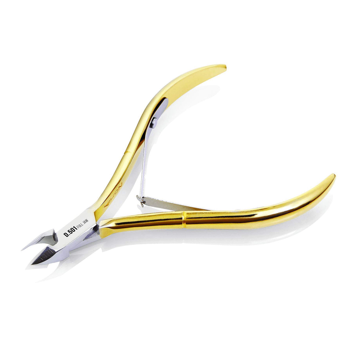 Nghia Hard Steel Cuticle Nipper C-118 front view for precise cutting and shaping nails