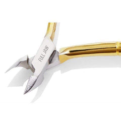 Nghia Hard Steel Cuticle Nipper C-118 side view shows ergonomic handle design