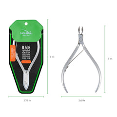 Nghia D-506 grey-plated jaw close-up showing durable, precise cutting