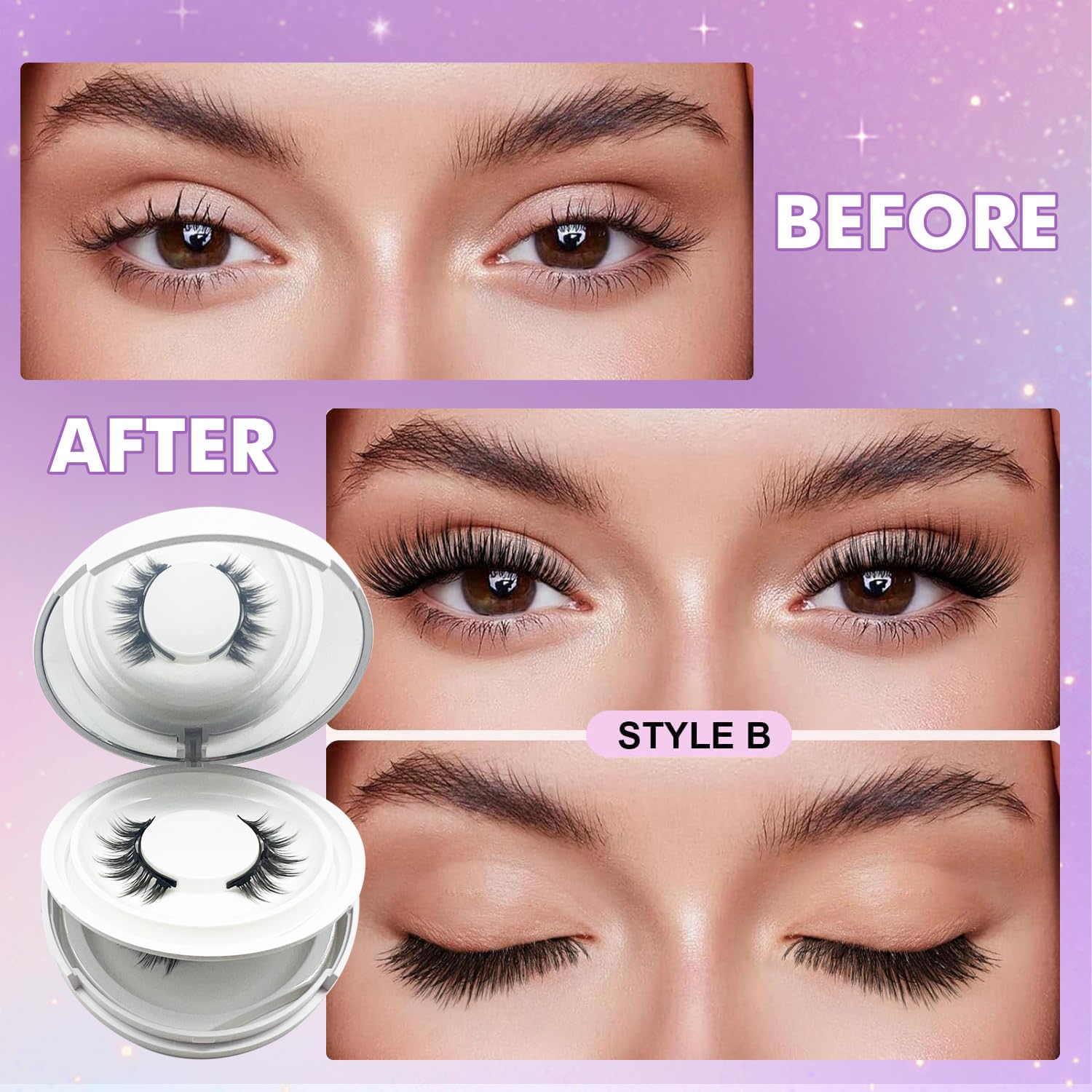 NGWDBA Hunnyfit magnetic lashes with applicator enable beginner-friendly styling