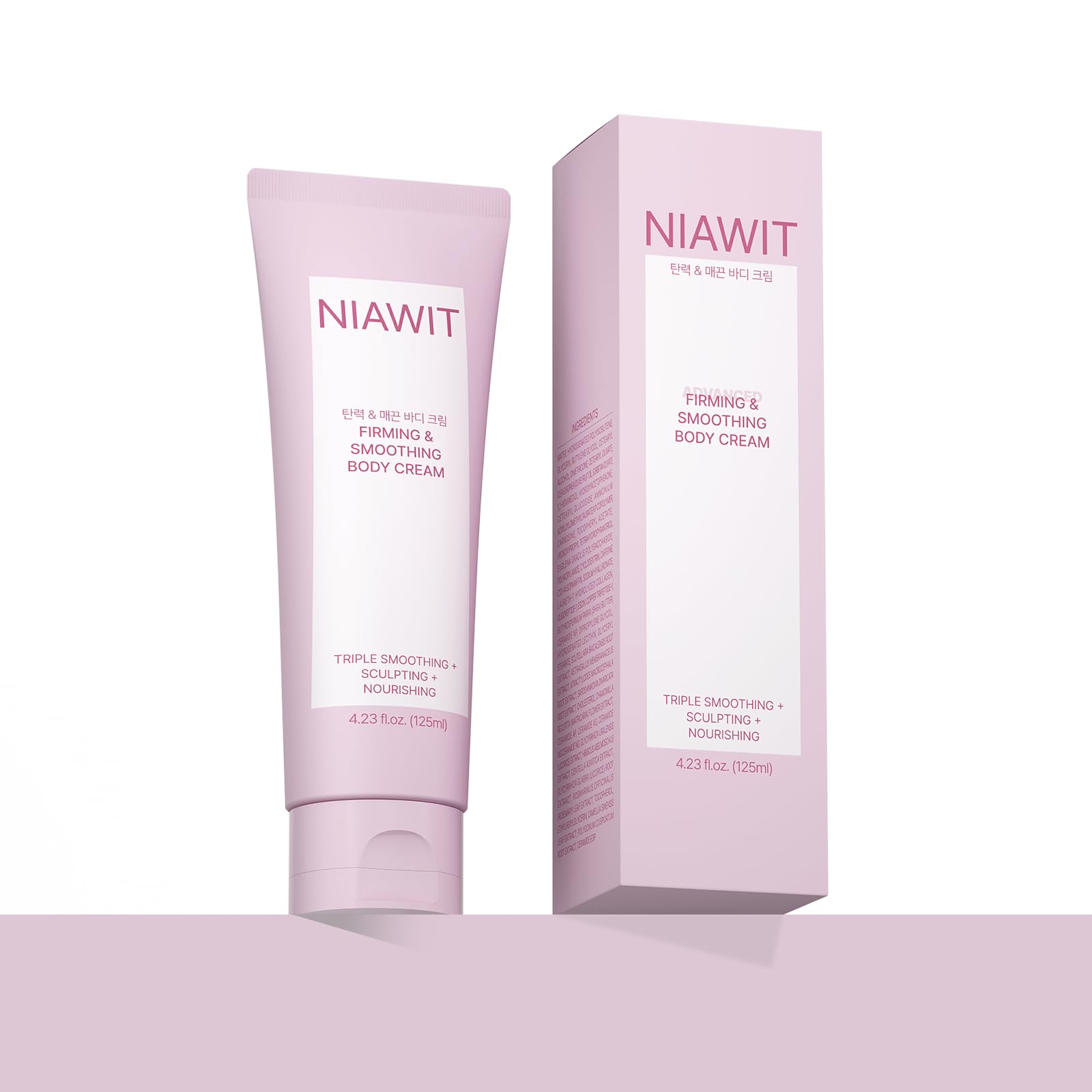 NIAWIT Firming Smoothing Body Cream focuses on belly lift for a smoother, toned appearance.