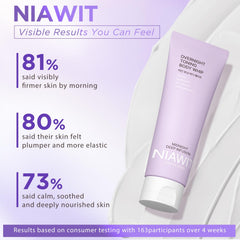 NIAWIT thigh firming skin-care-night close-up for smoother thigh skin by morning.