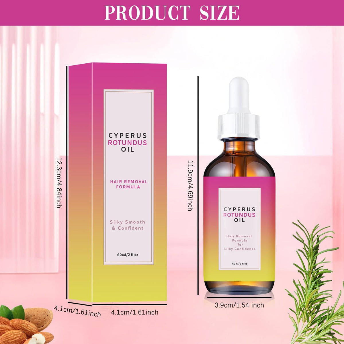 NICCAT Cyperus Rotundus Oil application drops for precise, gentle application