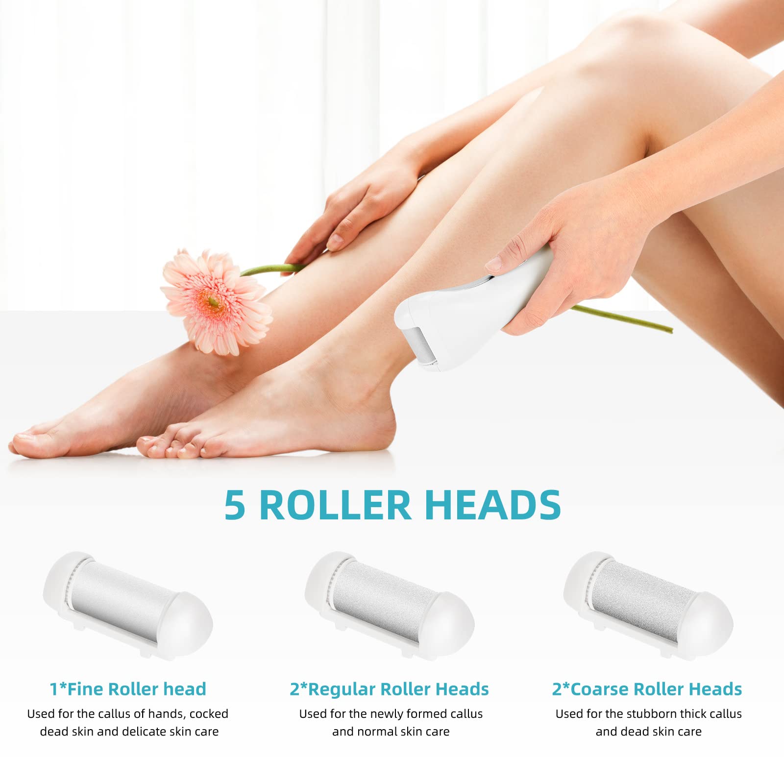 NiceBirdie two-speed foot file for gentle or tough calluses