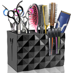 NICEMOVIC Barber Scissors Holder Box front view offers easy tool access at a busy station