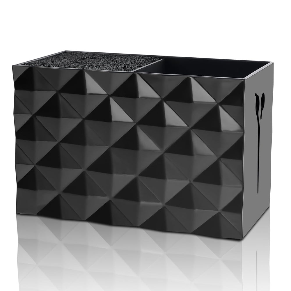 NICEMOVIC Barber Scissors Holder Box lifestyle image in a clean salon setup for professional organization