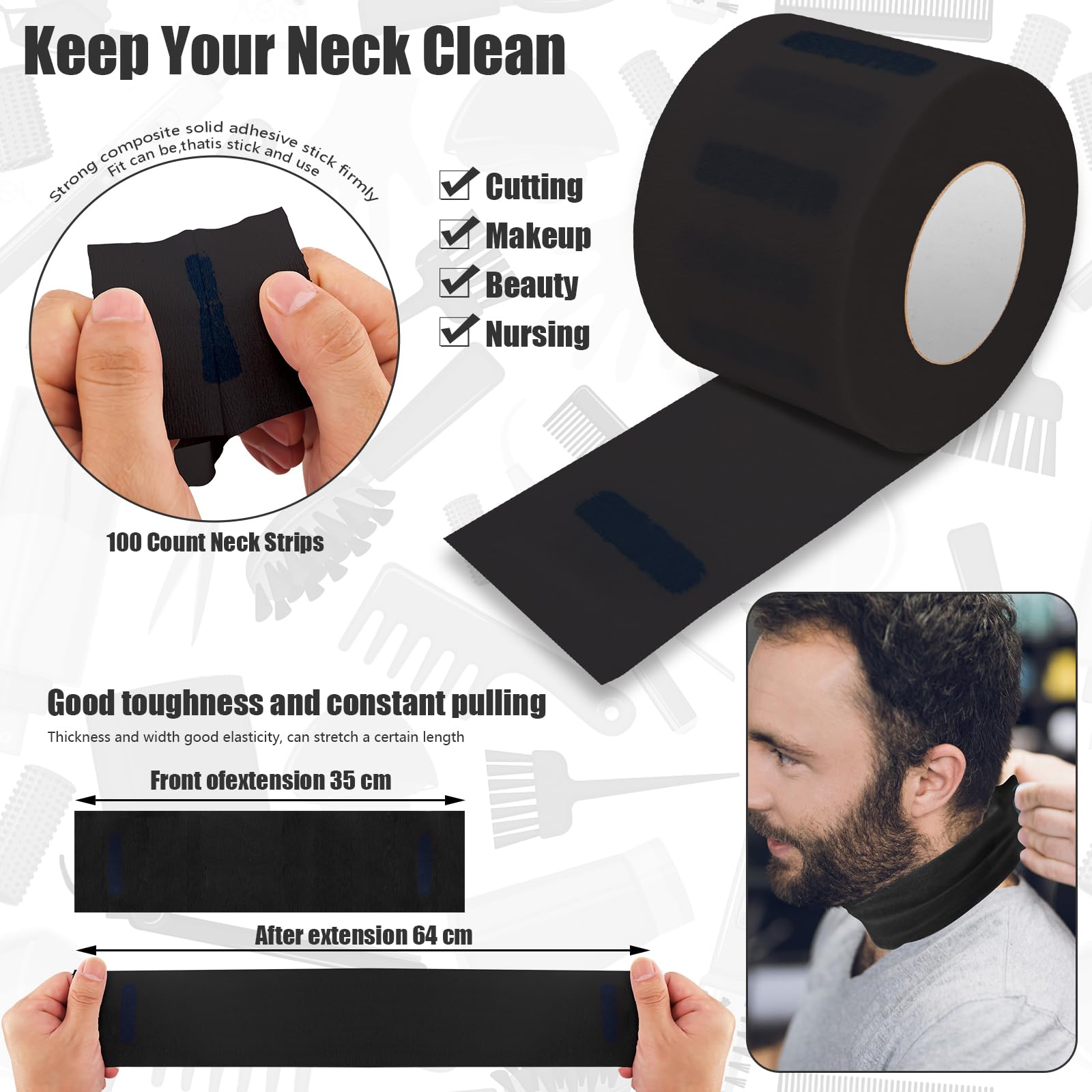 NICEMOVIC hair clips secure sections for precise cutting
