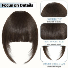 Niceone Hair clip-in bangs heat-styling close-up ready for curling or straightening