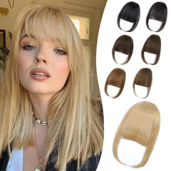 Niceone Hair Wispy Bangs clip-in closeup for natural daily wear and blend.