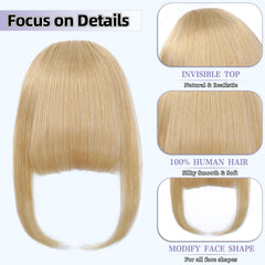 Niceone Hair Wispy Bangs natural-look layered fringe for soft volume.