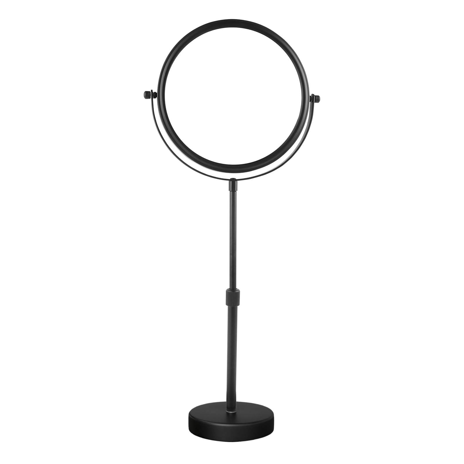 Nicesail Higher-Taller Tabletop Makeup Mirror 8inch demonstrates adjustable height for comfortable grooming.