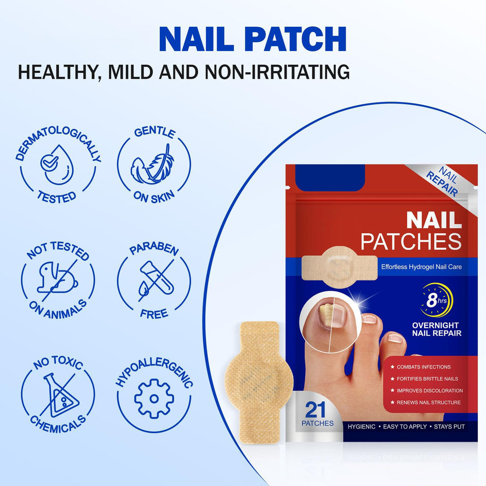 Nichalous Nail Patches full-month supply layout emphasizes ongoing support.
