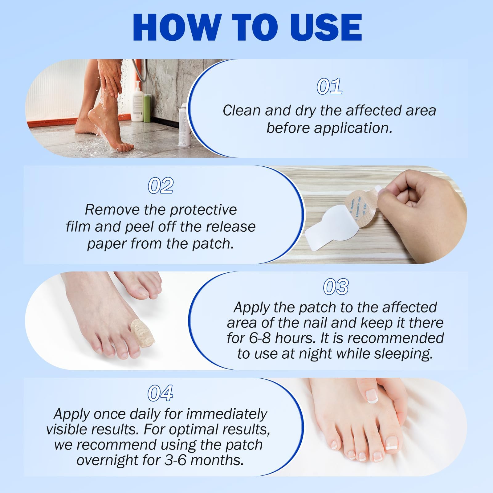 Nichalous Nail Patches showing healthier-looking nails with consistent use.