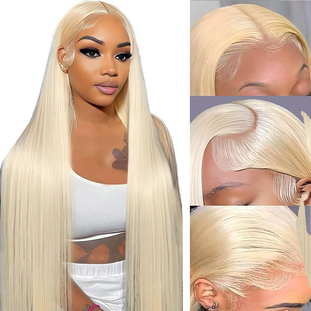 NICILK 30inch 613 lace front wig front view shows natural hairline and versatility.