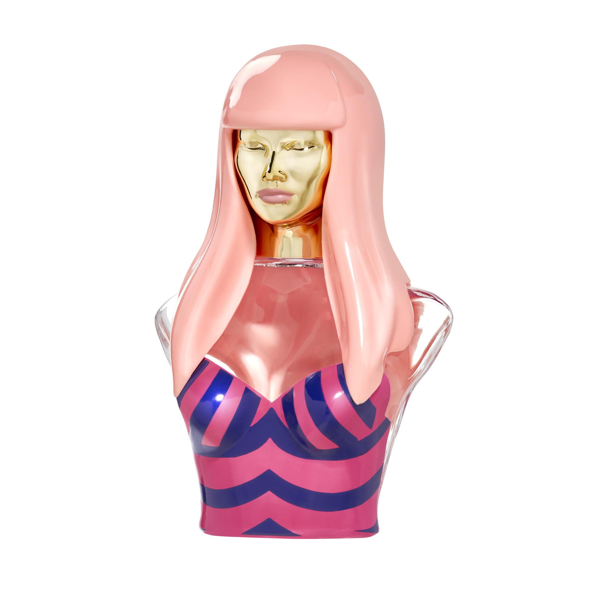 Nicki Minaj Pink Friday 2 bottle with pink accents conveying confident, playful allure.