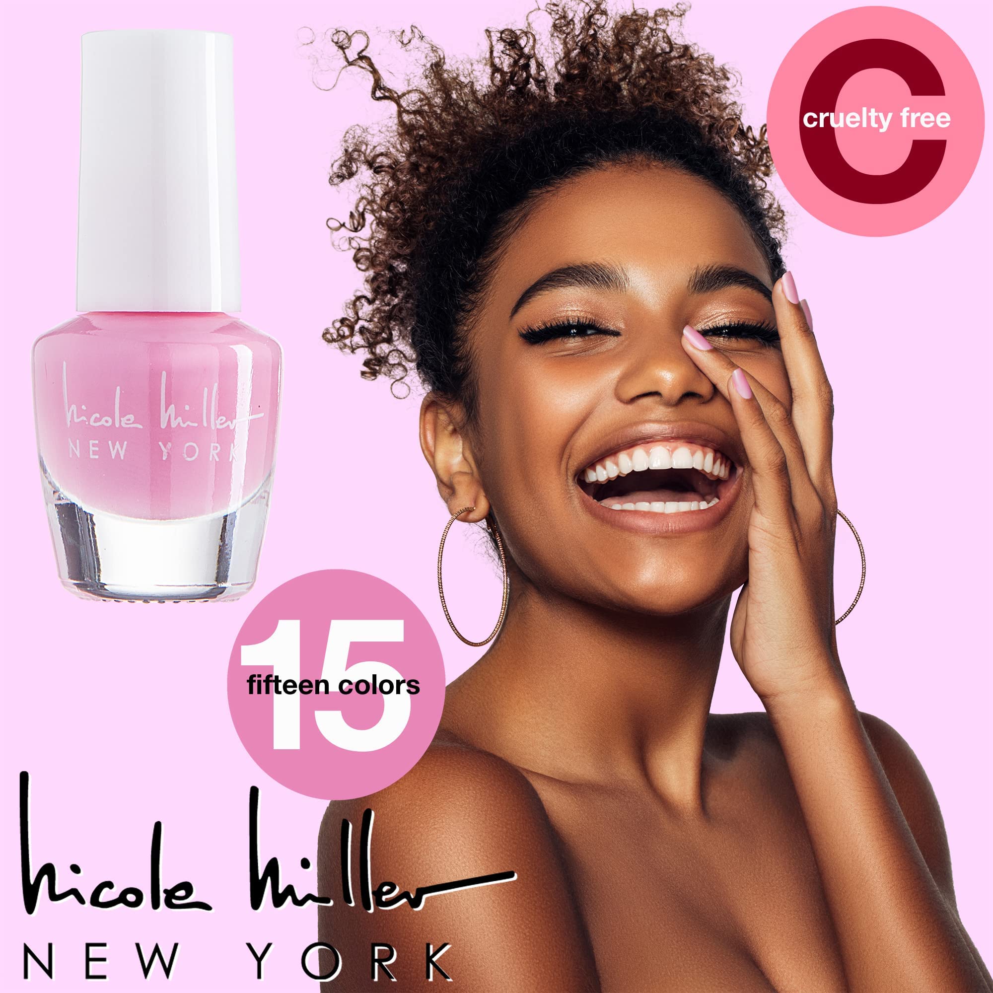 Nicole Miller New York mini nail polish set presentable gift box ideal for occasions.