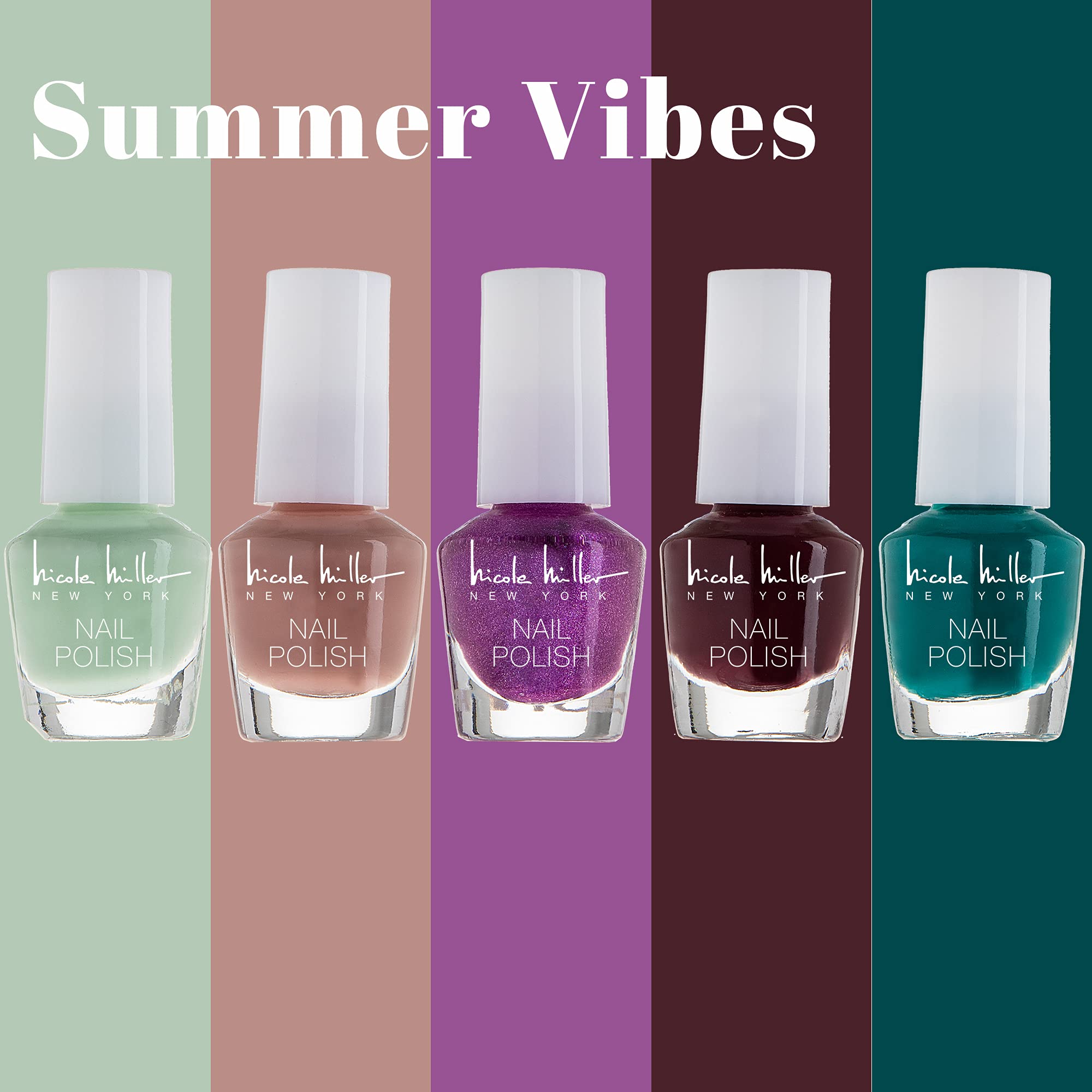 Nicole Miller New York glitter shades sparkle for festive occasions.