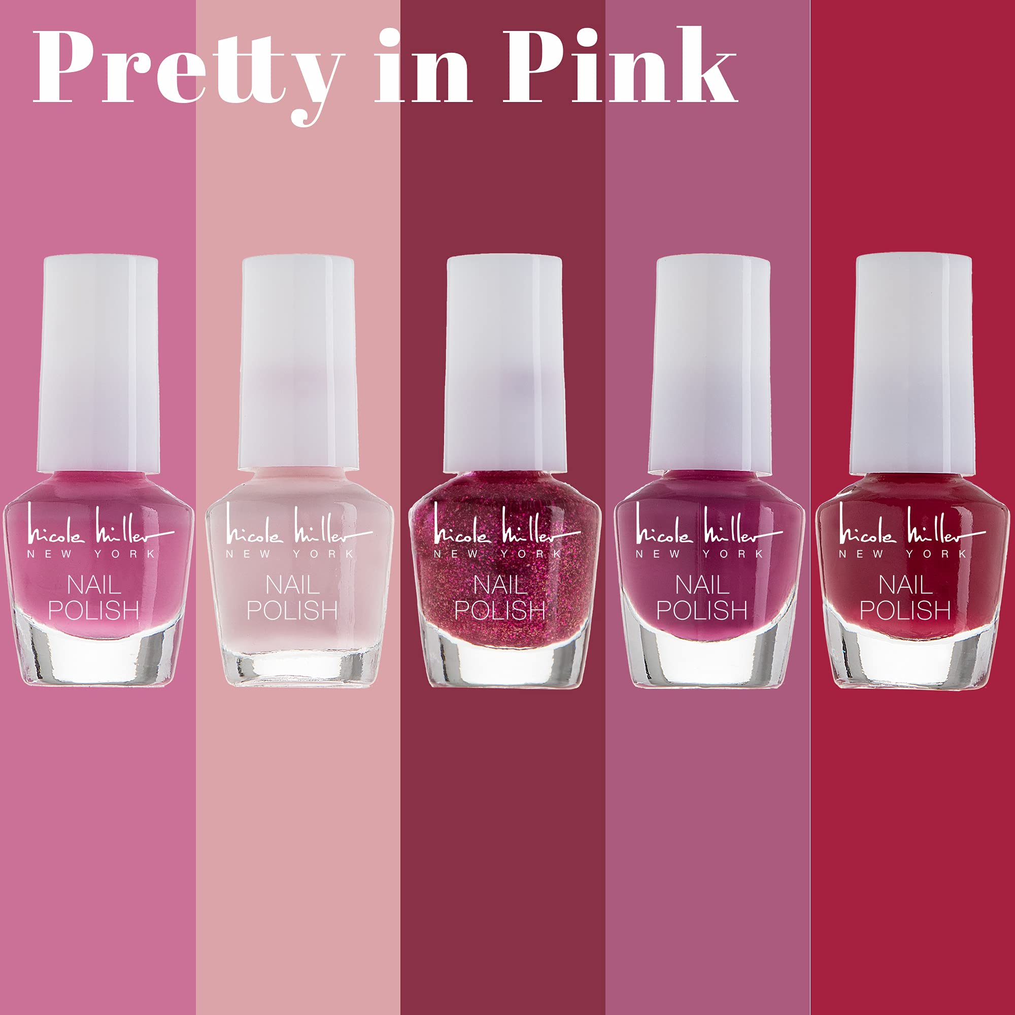 Nicole Miller New York red shades create classic all-season glamour for nails.