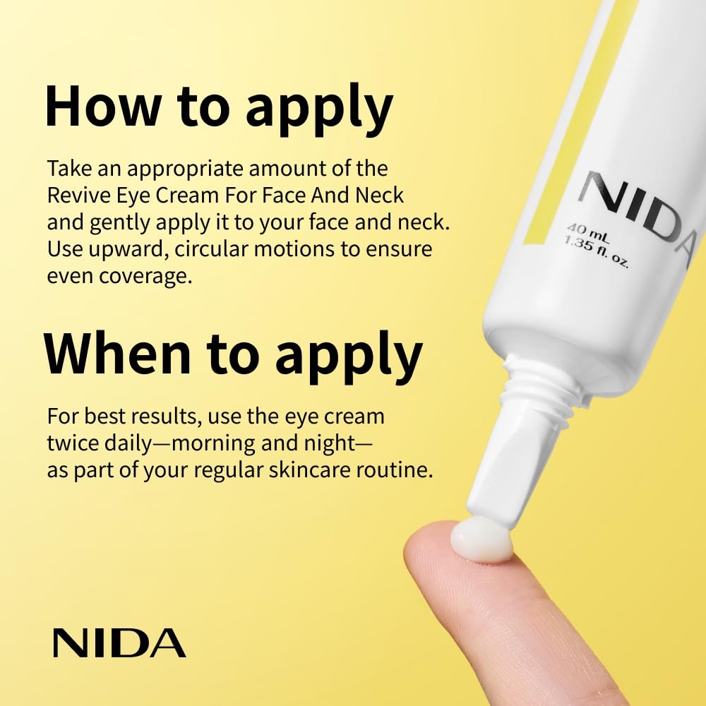 NIDA Revive Eye Cream probiotics concept shows microbiome-balanced skin potential.