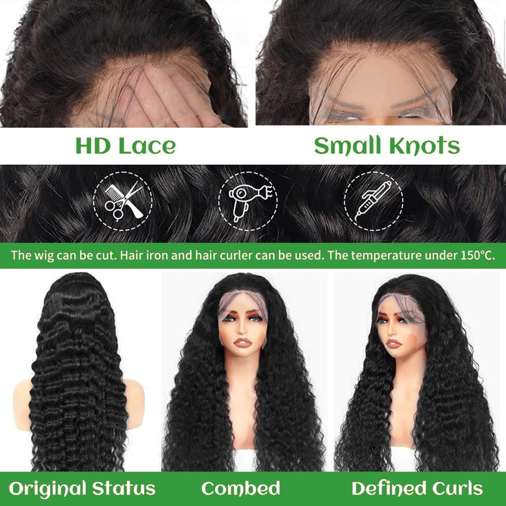 Nidoneld hd lace front closeup features baby hairs and natural density