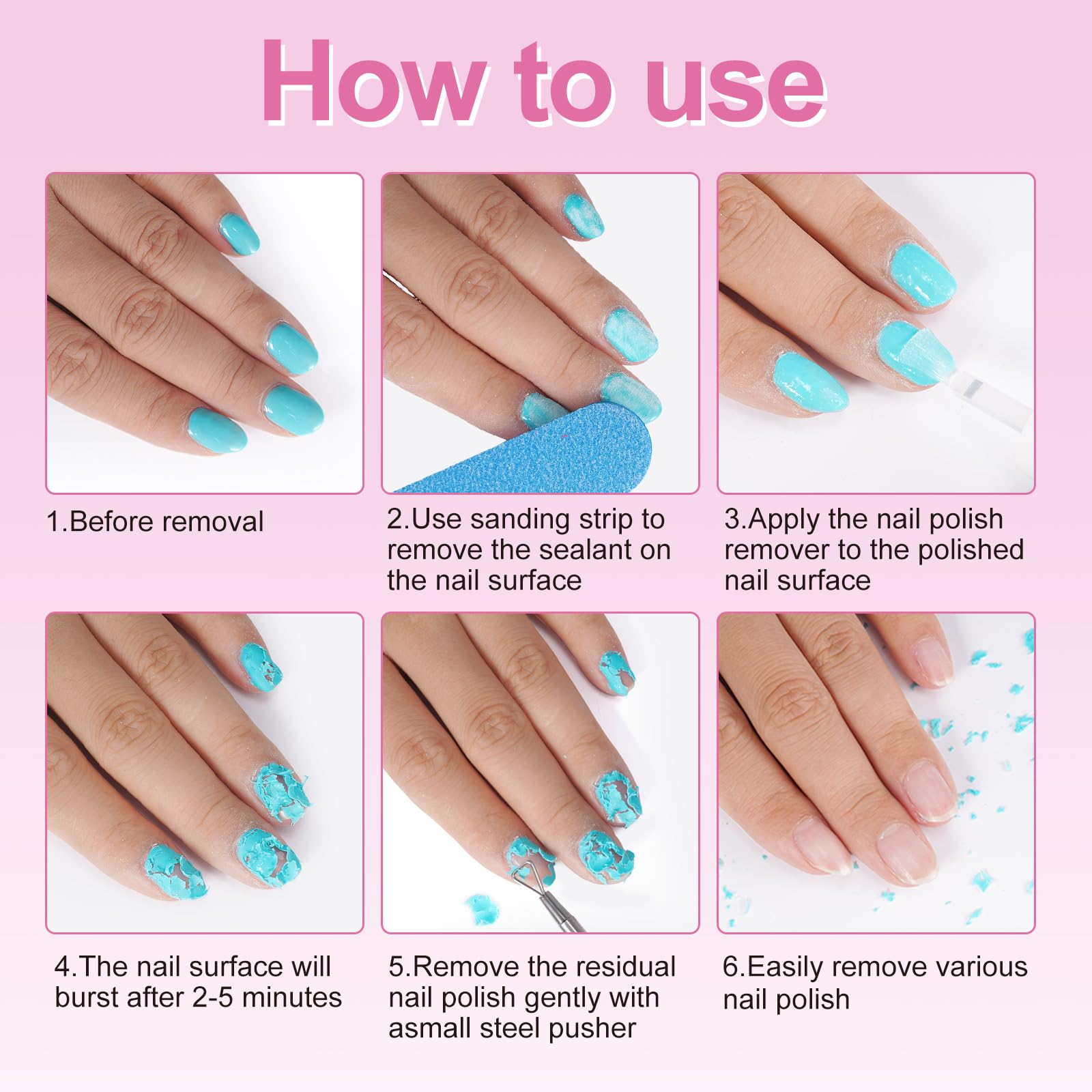 NIFEISHI nail-art removal at home for DIY enthusiasts