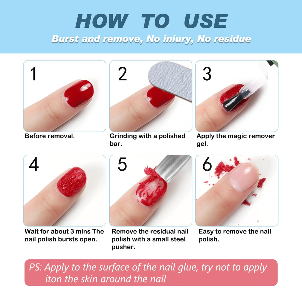 NIFEISHI remover-no-scrape preserves nail health during removal