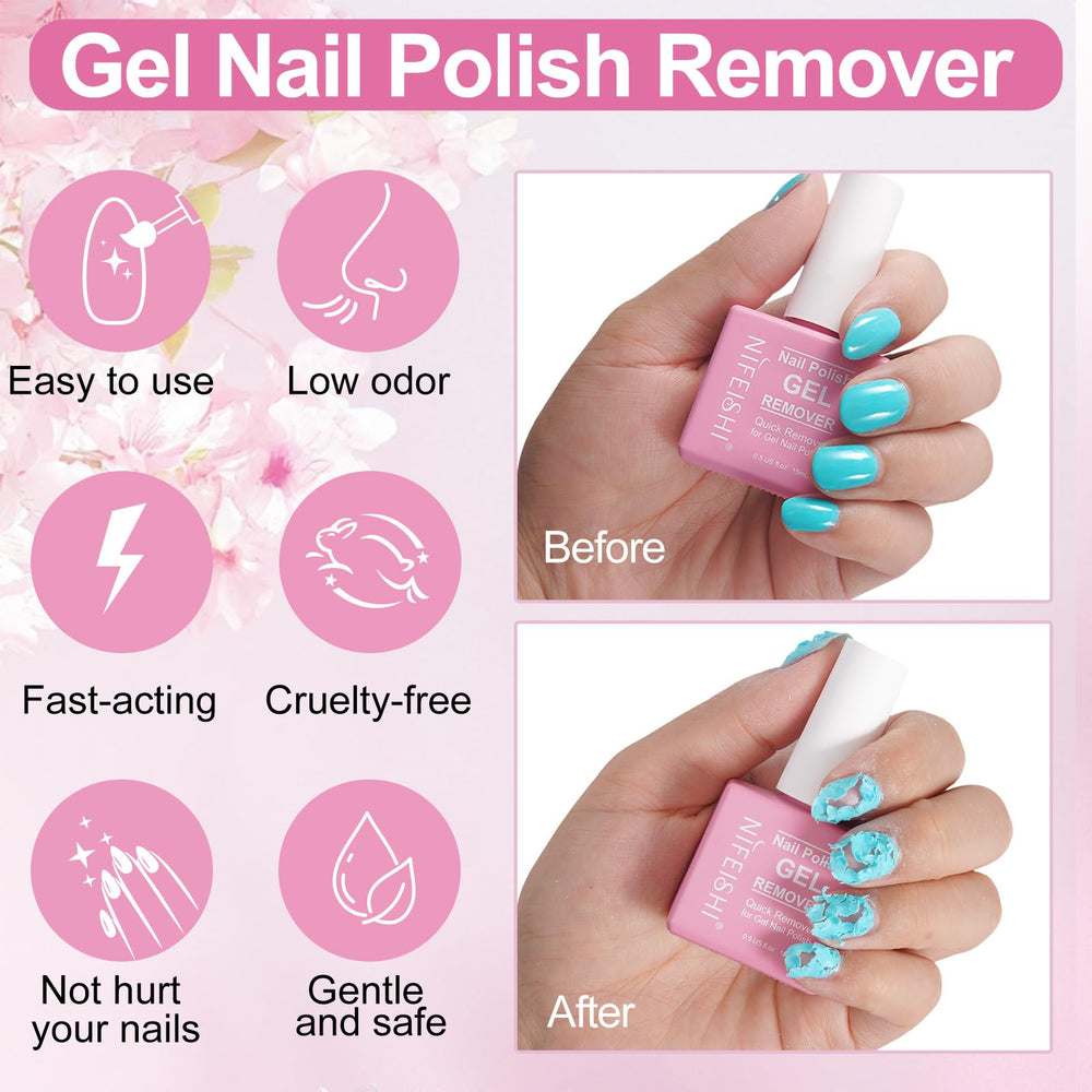 NIFEISHI remover seal layer illustration for UV nails prep