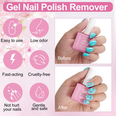 NIFEISHI remover seal layer illustration for UV nails prep