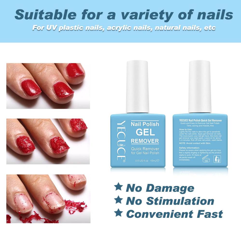 NIFEISHI remover-wait-3-5-minutes demonstrates fast lift of gel polish
