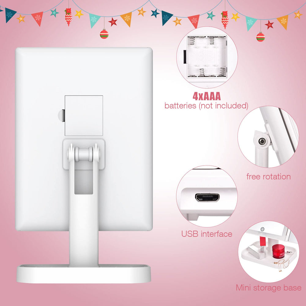 NIKKOMON makeup mirror with removable travel base