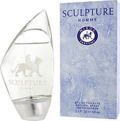 Nikos Sculpture Homme packaging image hints at authentic designer fragrance and varied packaging.