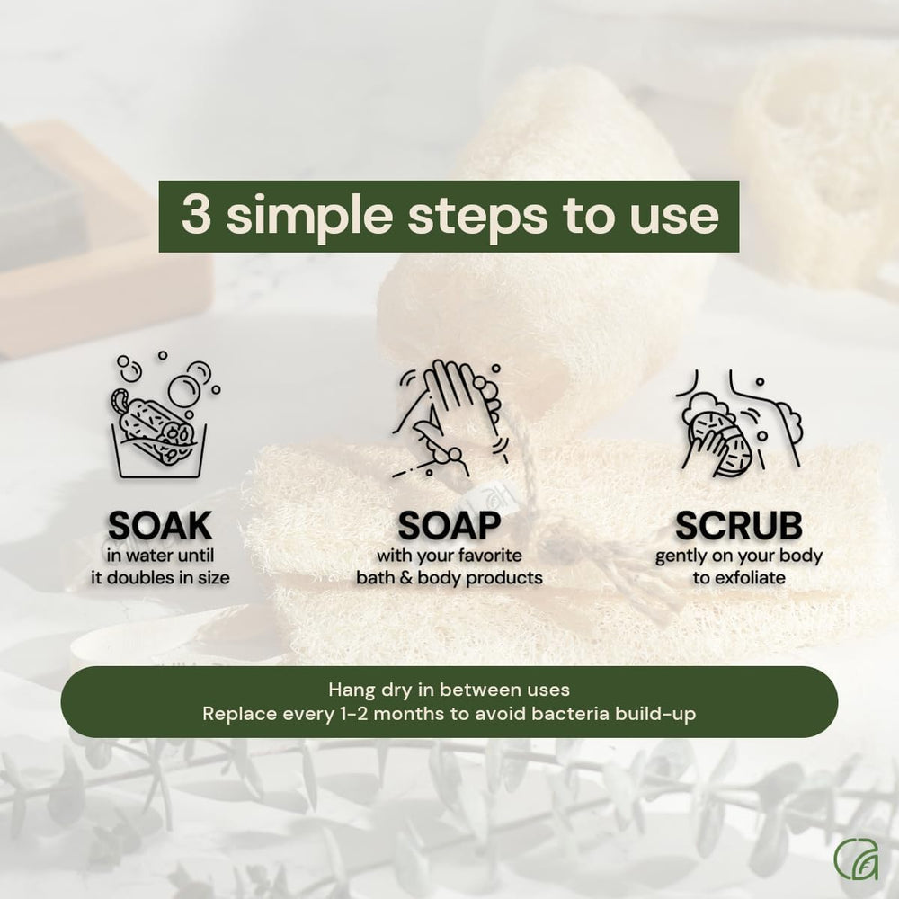 NileCart eco-friendly natural loofah sponge supports sustainable bath care
